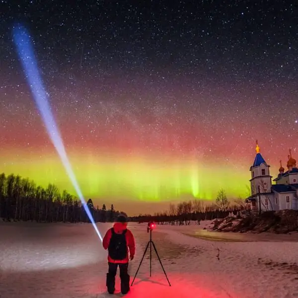 Northern lights Murmansk, Russia aurora borealis