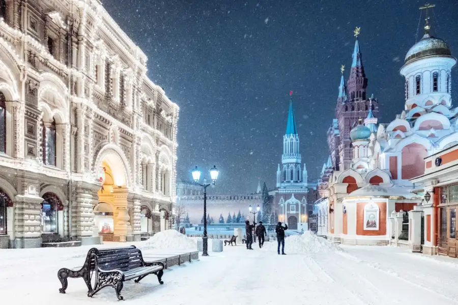 Moscow Winter Snow Beautiful