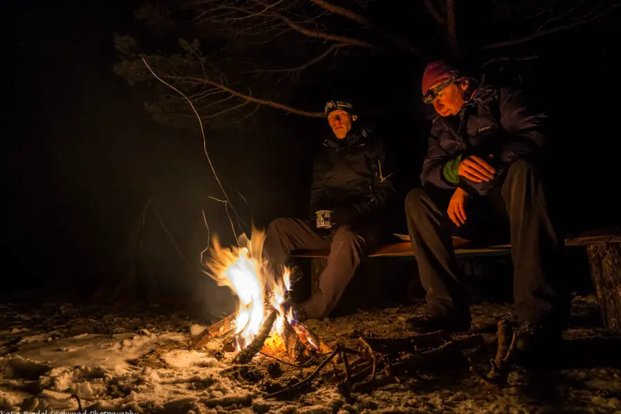 lake baikal camp fire