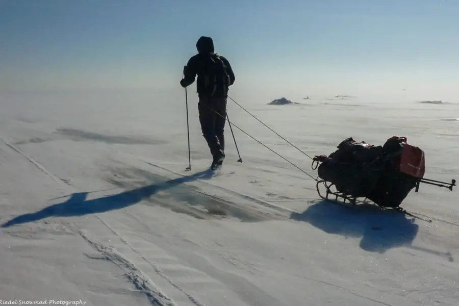 skating across lake baikal