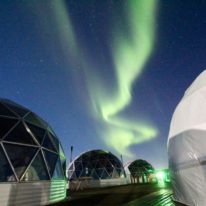 Northern Lights Murmansk tour Russia Kola Peninsula ice igloo