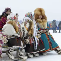 Yamal Nenets Reindeer herders Siberia tribes festival