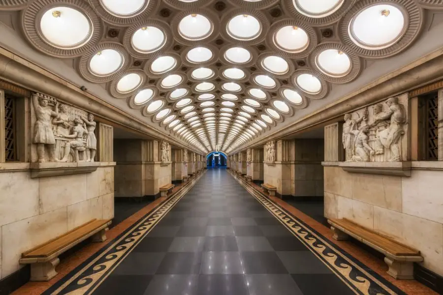 Moscow metro subway tour