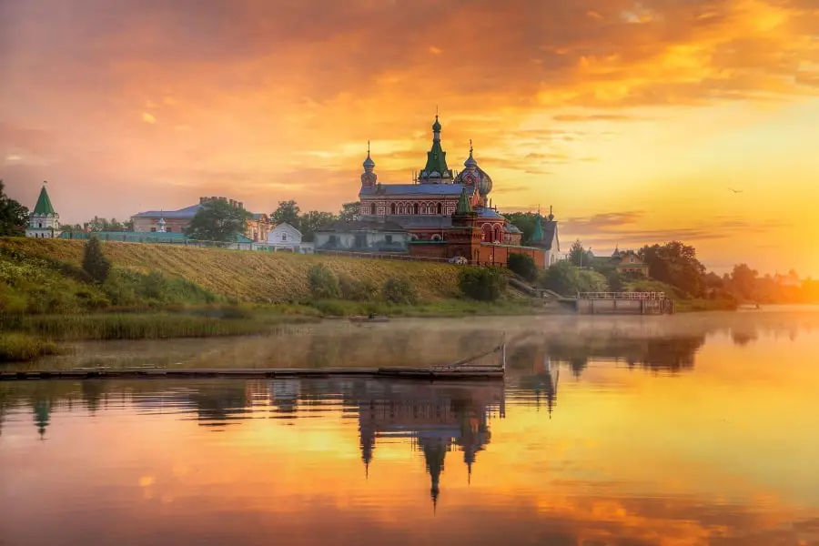 Russian village tour county-side