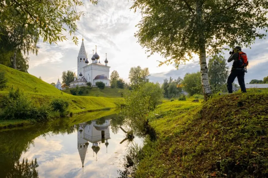 Russian village tour county-side